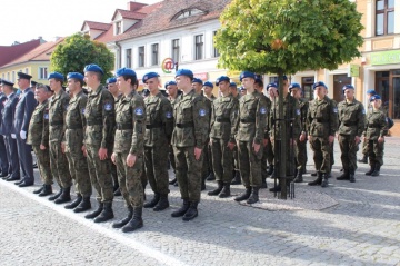 Żołnierska przysięga na placu Wolności w Koninie