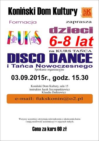 Kurs disco i tańca nowoczesnego w KDK