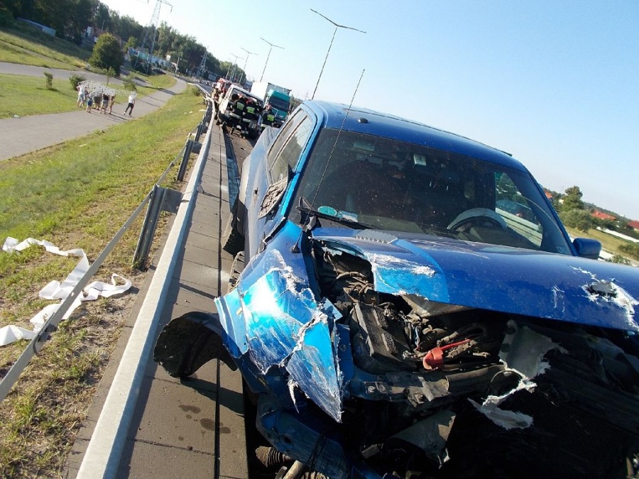 Zderzenie czterech samochodów na Trasie BursztynowejÂ 