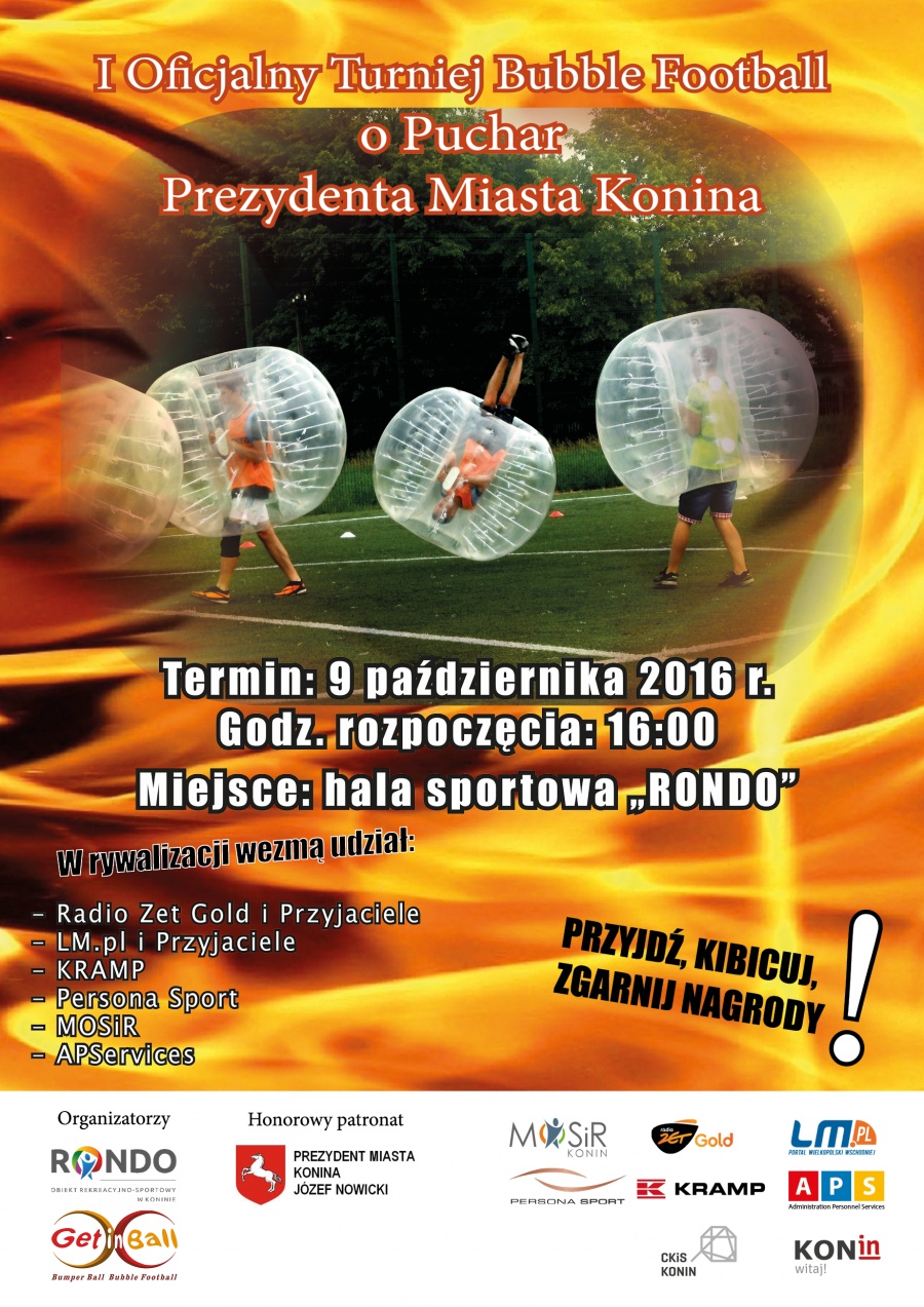 Pierwszy turniej bubble football w Koninie