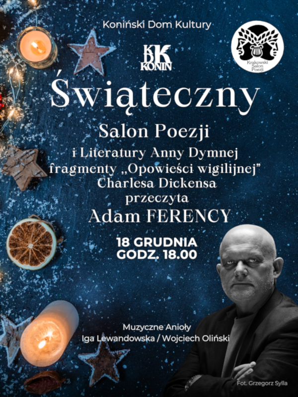 Świąteczny Salon Poezji i Literatury z udziałem Adama Ferency