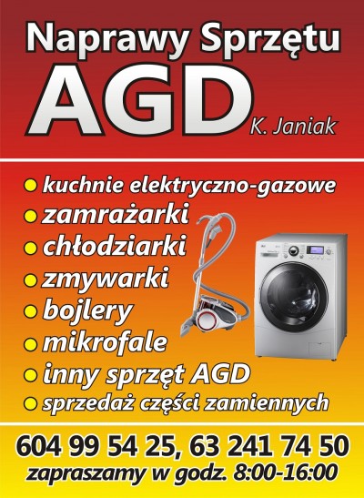 Naprawy sprzętu AGD K.Janiak