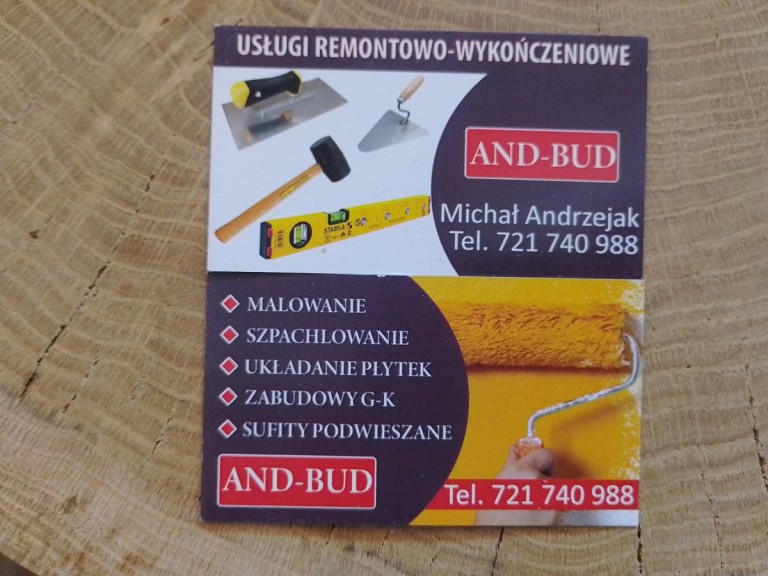Usługi wykończeniowe AndBud Michał Andrzejak