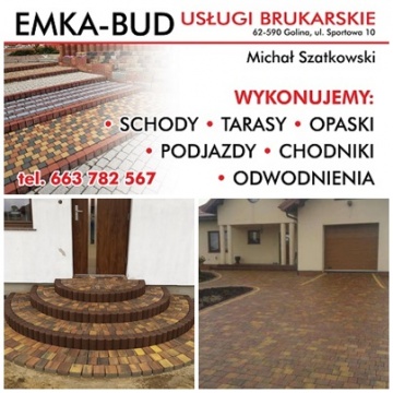 EMKA-BUD UKŁADANIE KOSTKI BRUKOWEJ