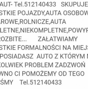 Auto Skup Auto Kasacja Demontaż I Złomowanie Pojazd&oacute;w