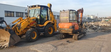 Usługi Koparko-ładowarka Koparką 3 T, minikoparką, miniładowarką. Kompleksowy  Montaż oczyszczalni