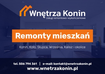 Usługi remontowe wykończeniowe Konin WnetrzaKonin.pl