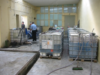 Odbarwiali olej opałowy