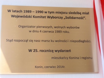 Tablica wolnej Polski