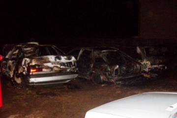 Sześć samochodów spaliło się dzisiaj w nocy w Węglewie