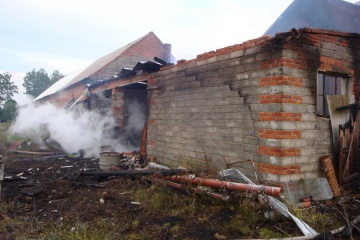 Pożar domu. Poparzony właściciel stracił dach nad głową