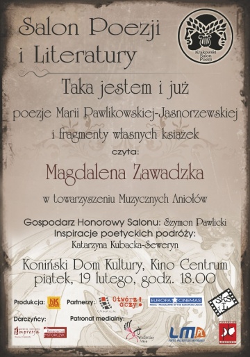 Aktorka Magdalena Zawadzka w konińskim salonie poezji