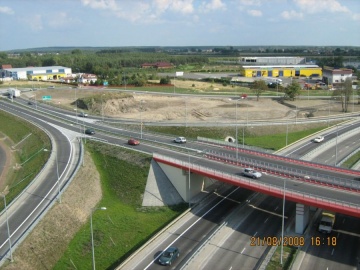 Most połączony z autostradą