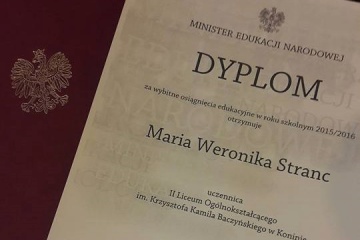 Konin. Uczennica II LO nagrodzona przez minister Annę Zalewską
