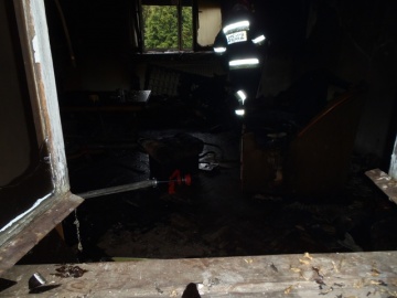 Słupca. Pożar domu jednorodzinnego. W środku nikogo nie było