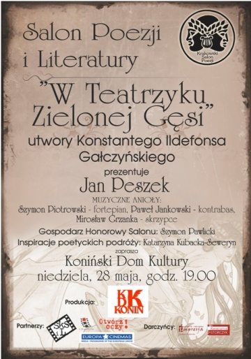 Koniński salon poezji i Jan Peszek z Teatrzykiem Zielona Gęś