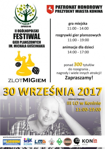 II Ogólnopolski Festiwal Gier Planszowych im. Michała Gościniaka
