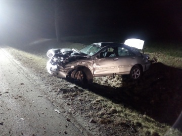 Wypadek na drodze krajowej nr 92 w Krzykosach, w gminie Kłodawa