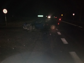 Wypadek na drodze krajowej nr 92 w Krzykosach, w gminie Kłodawa