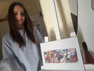 Konin. Picasso na szkolnym korytarzu. Uczniowie stworzyli mural