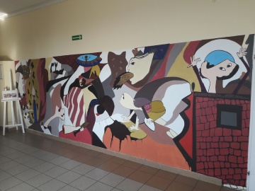 Konin. Picasso na szkolnym korytarzu. Uczniowie stworzyli mural