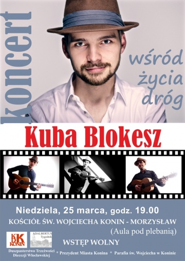 Koncert Kuby Blokesza w parafii św. Wojciecha