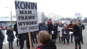 Stop zaostrzeniu ustawy antyaborcyjnej. Czarny protest w Koninie