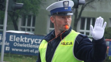 Konin. Policjanci sprawdzali swoje umiejętności na skrzyżowaniu