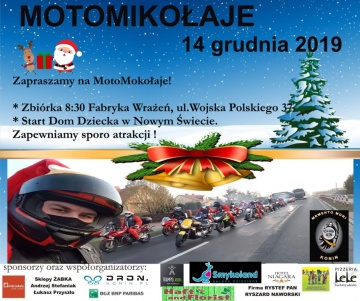 Konińskie MotoMikołaje świątecznie dla młodzieży z Nowy Światu