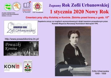 Konin. 1 stycznia oficjalne pożegnanie Roku Zofii Urbanowskiej
