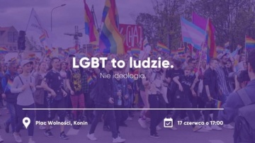 LGBT to ludzie, nie ideologia. Pokojowa demonstracja w Koninie