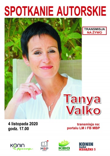 Spotkanie autorskie online z Tanyą Valko. Konin lubi książki 5