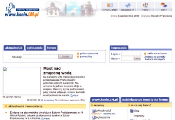 Litery LM zastąpiły granatowego konika w logo naszego portalu