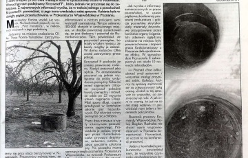 Morderca był spokojny i opanowany. Właśnie wyszedł na wolność