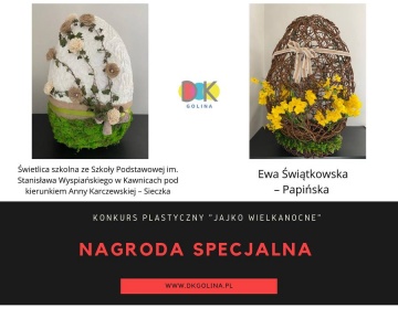 Golina. Wielkanocne ozdoby mieszkańców przed domem kultury