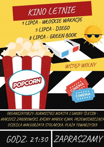 Kino na ślesińskiej plaży. Na lipiec zaplanowano trzy seanse