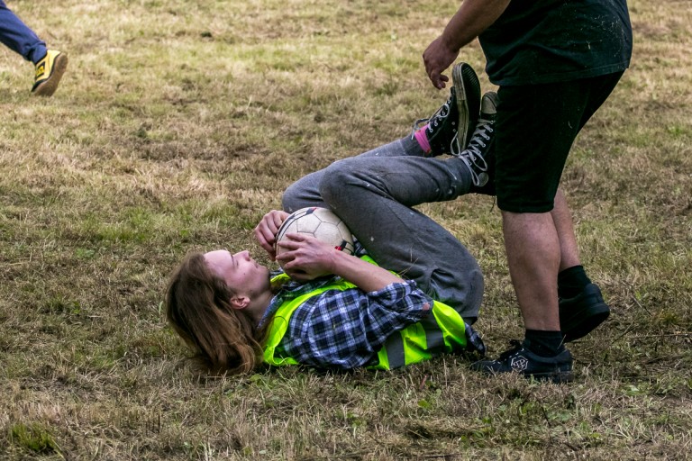 Rozegrali mecz przy Restart Labie. Do gry zapraszają też prezydenta