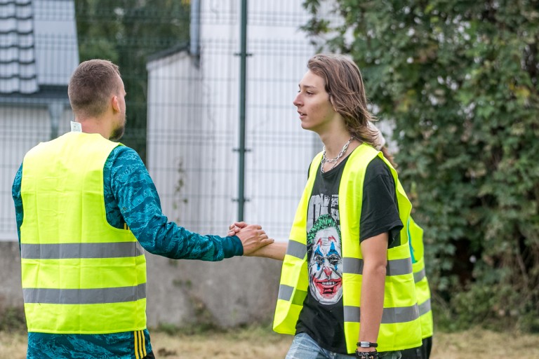 Rozegrali mecz przy Restart Labie. Do gry zapraszają też prezydenta