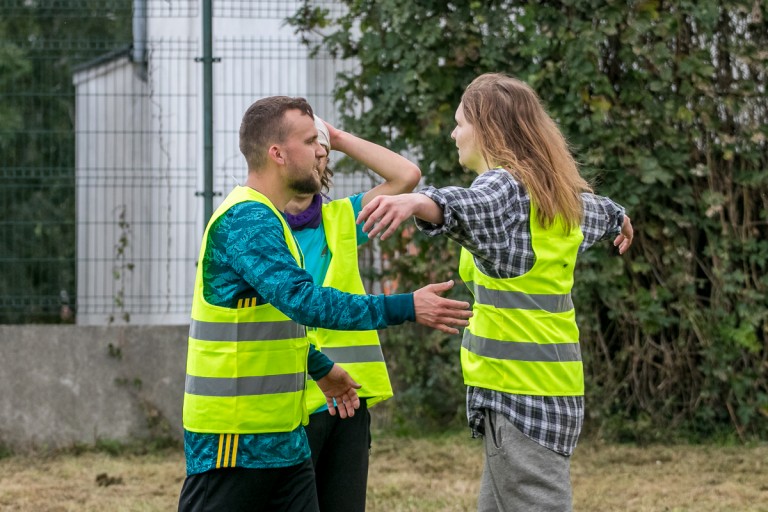 Rozegrali mecz przy Restart Labie. Do gry zapraszają też prezydenta