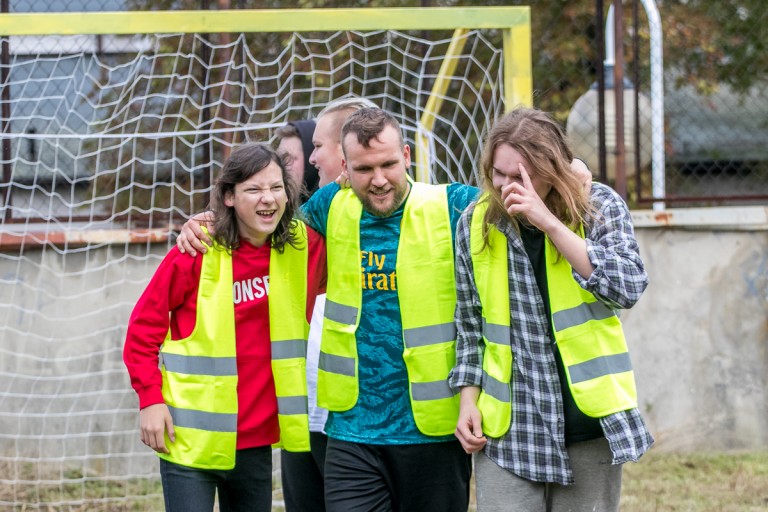 Rozegrali mecz przy Restart Labie. Do gry zapraszają też prezydenta