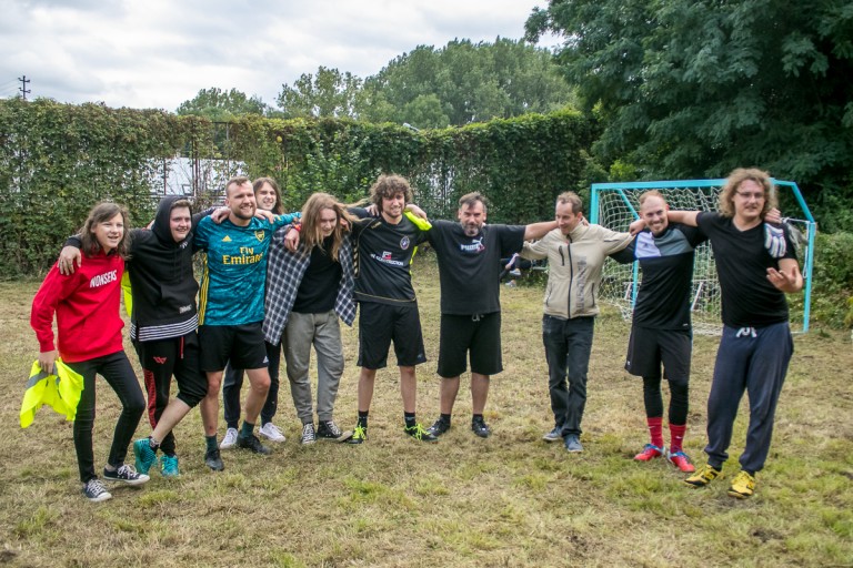 Rozegrali mecz przy Restart Labie. Do gry zapraszają też prezydenta