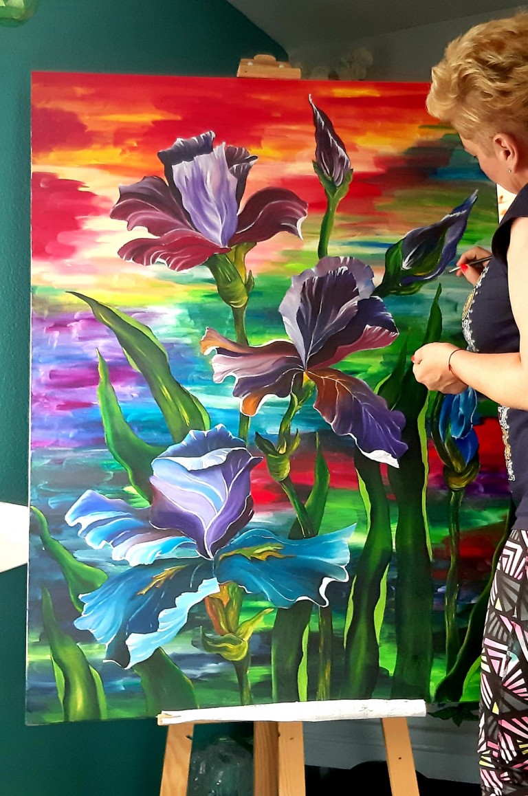 Taka kolorowa Beata Włodara i jej malarstwo od serca