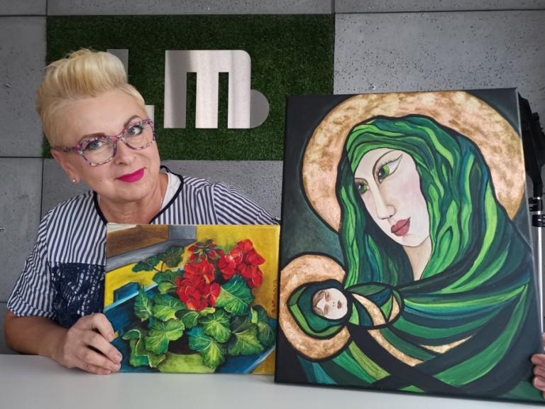 Taka kolorowa Beata Włodara i jej malarstwo od serca