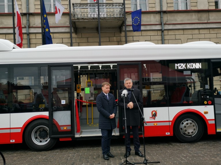 Pierwszy polski autobus elektryczny PILEA wyjechał na konińskie ulice