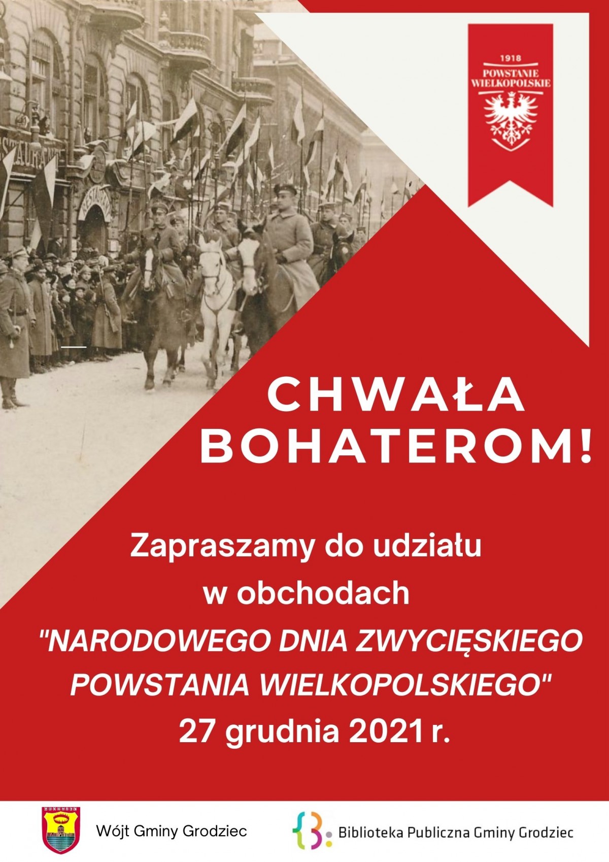 Uczczą Narodowy Dzień Zwycięskiego Powstania Wielkopolskiego