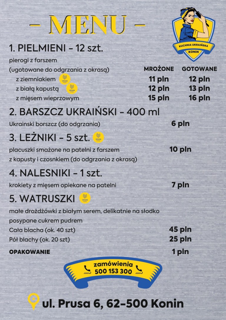 Gotują z potrzeby serca. Ukraińskich smaków można spróbować w Koninie