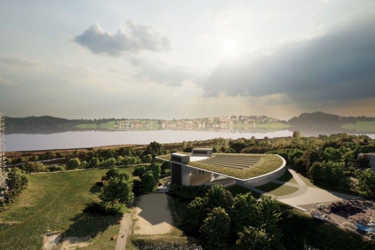 Zielony amfiteatr wpisujący się w konińską architekturę i dolinę Warty