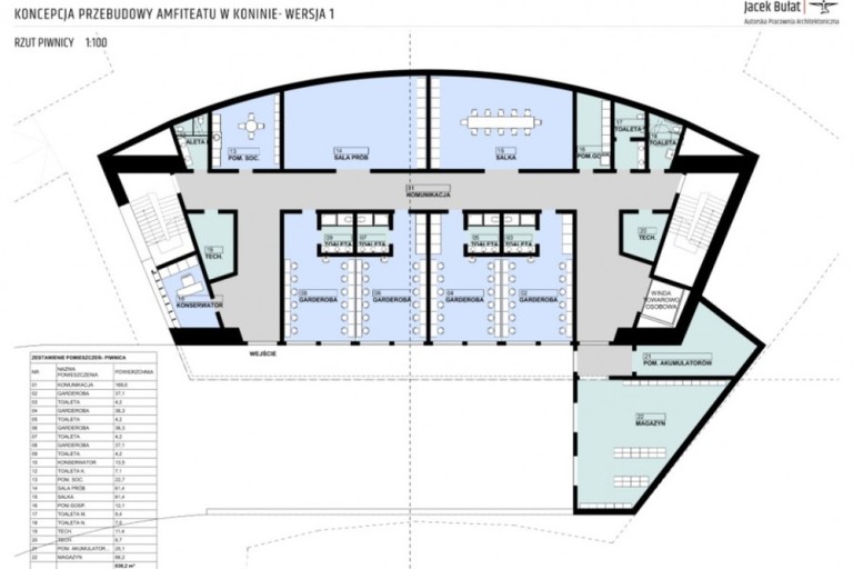 Zielony amfiteatr wpisujący się w konińską architekturę i dolinę Warty