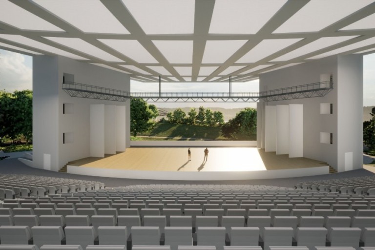 Zielony amfiteatr wpisujący się w konińską architekturę i dolinę Warty