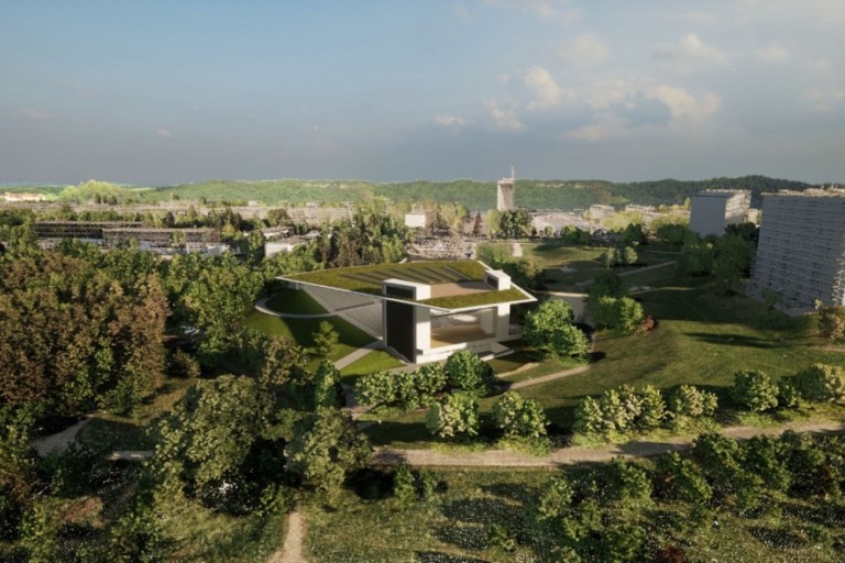 Zielony amfiteatr wpisujący się w konińską architekturę i dolinę Warty